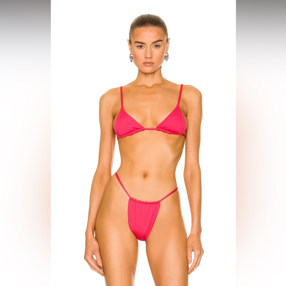 AEXAE Gathered Bikini Top